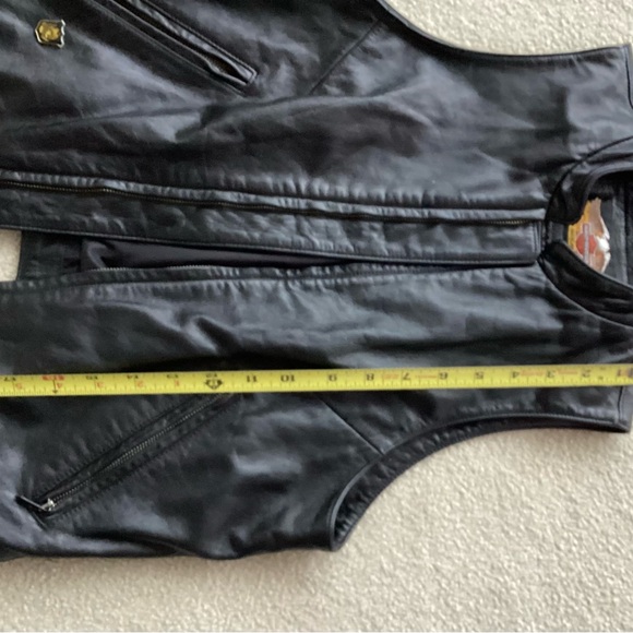 HARLEY DAVIDSON LEATHER VEST SIZE SMALL VINTAGE 90S - Picture 5 of 11